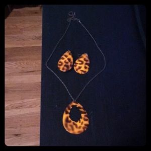 Necklace with matching earrings